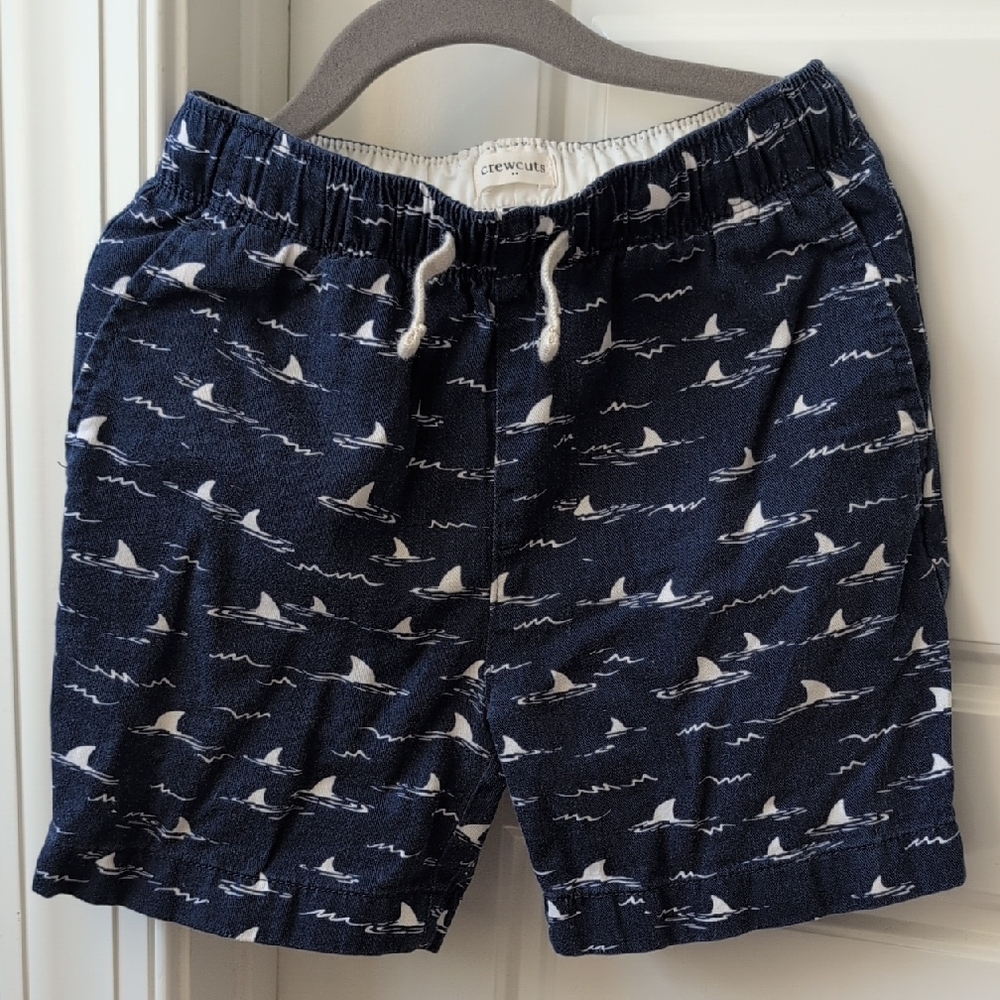 Crewcuts Blue and White Swim Trunks Nautical Design